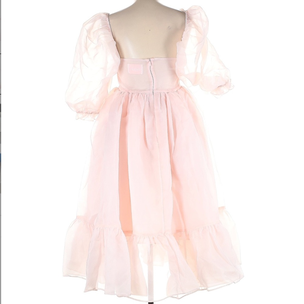 Selkie French puff dress in ballerina pink - Picture 15 of 16